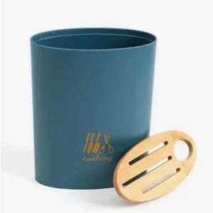 [골드스마일]주방용 칼꽂이 블루그린 색상 칼블럭 수납해결 주방정리 칼 정리함