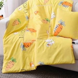 사무실 쿠션 이불 다용도 캠핑 무릎 휴대용 쿠션 이불 담요 여행 캠핑용 아동용 카시트 겸용