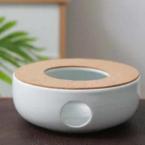 화이트 MC95QS70 도자기 코르크 티 워머 S-1 티라이트 홀더