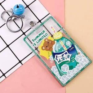 캐릭터 카드케이스 방을 키링 카드 신분증 커버 홀더