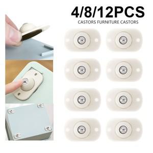 자체 접착식 음소거 볼 범용 휠, 가구 캐스터 스테인레스 스틸 360 ° 회전, 1 비즈, 4 8