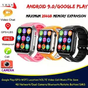 RAM 2GB ROM 16GB 구글 플레이 4G SIM 카드 스마트 GPS 추적 위치 학생 스마트워치 카메라 음성 비디오 SOS