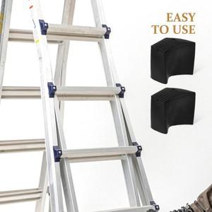 4개입 미끄럼 방지 발 커버 고무 내마모성 교체용 사다리 보호대 가정용 액세서리