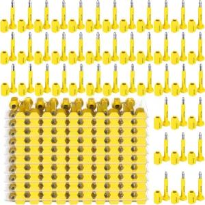 트럭 트레일러 화물 컨테이너 노란색용 일회용 씰에 점진적인 번호가 인쇄된 Threlaco 100개 볼트 배송 씰