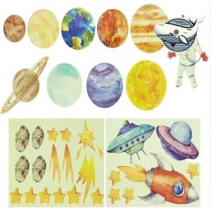 아기방 인테리어 야광 우주모티프 천장 태양계 우주 스티 스티커