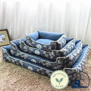 작은개부터 큰개와 고양이를 위한  탈부착 가능 세탁 애완동물매트 테디 골든 리트리버 침대 둥지 겨울용