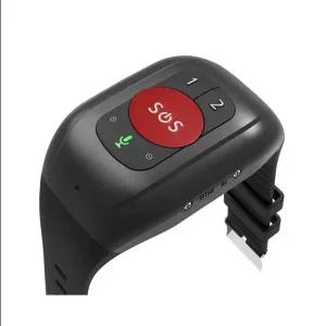 호환 4G GPS 트래커 팔찌 SOS 호출 온도 센서 심박수 혈압 모니터링 시계