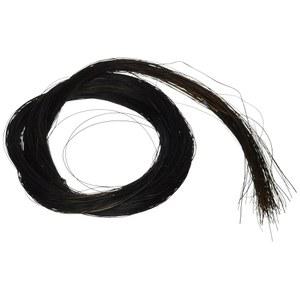 바이올린, 비올라, 첼로, 베이스 보우, 클래식 블랙 색상을 위한 31-31.5인치 천연 몽골 말 털 행크스 2개(2개)