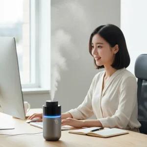 자동차 침실 무소음미니가습기 책상용 USB 초음파 자동차 침실 캠핑용 습도조절가습기