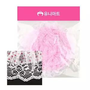 흰색 도트 레이스 장식 블라우스 여성용 의류 땡땡이