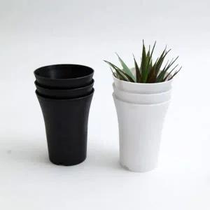 3개셋트 미니 긴원형 플라스틱화분 9x12cm