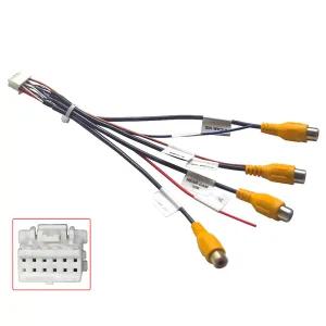 1 조각 360 파노라마 카메라 시스템 12Pin 케이블 어댑터 내장 안드로이드 헤드 유닛 용 DIY 액세서리