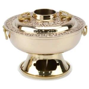 [셀러에이드]유기 놋그릇 유기그릇 유기신선로 소(17.5cm)SET