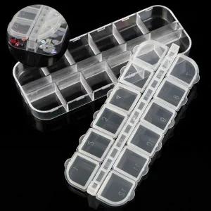 [알티피아]네일 파츠 정리함 투명 여닫이 케이스