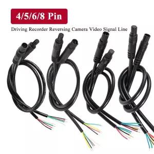 BMW 차량용 4 5 6 8핀 주행 기록 장치 케이블 8핀 암수 연결 와이어 후방 카메라 비디오 신호 연장 케이블