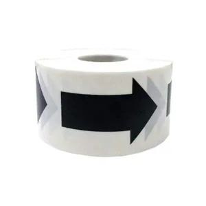 블랙 QV31LG90 화살표 스티커 5cm 3cm 대용량 500매 공장 학교