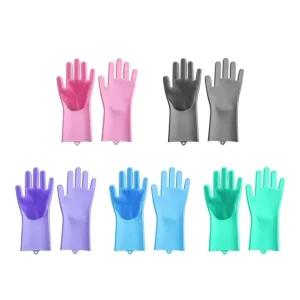 고품질 다용도 실리콘 수세미 고무장갑 설거지 애견목욕장갑 화장실 WFHPF9L