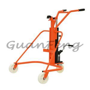 수동 유압 오일 드럼 트럭, 철 플라스틱 리프팅 지게차, 소형 트레일러 도구