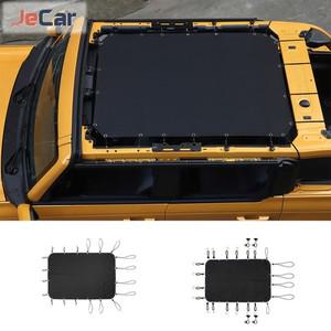JeCarCar-지붕 메쉬 탑 차양 커버 UV 햇빛 가리개 보호 포드 브론코용  24 도어 자동차 액세서리
