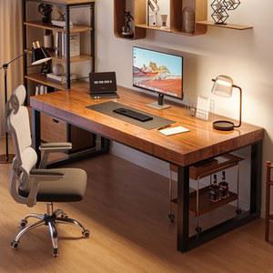 샤크팡 원목 책상 방 조립 홈스쿨링 1인용 통나무 서랍장 좁은 침실 게이밍 용 학습 공부