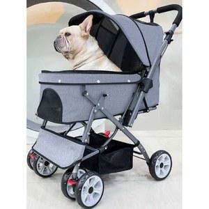 샤크팡 접이식 개모차 더블 2세대 소형견 트레일러 분리형 TOODANDAN 반려견