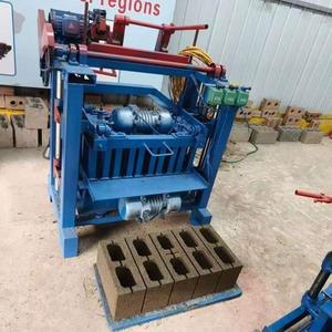 중공 벽돌  블록 시멘트 2-45 4-30 비 연소 가정용 다기능 발사 반자동 기계