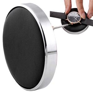 시계 제조 업체 부품 수리 배터리 변경 도구에 대한 전문 보석 운동 쿠션 가죽 보호 패드 홀더