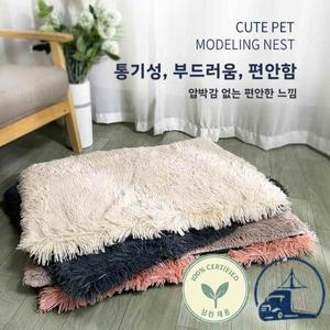 롱 플러시 애완동물 침대매트개와 고양이용 겨울철 범용 둥지 수면
