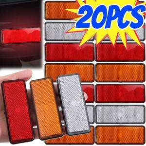 직사각형 반사판 바이크 오토바이 후미 경고 펜더 반사기 트레일러 트럭 보트  신호 플라스틱 액세서리