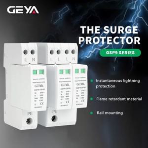 GEYA SPD1P+N 18mm SPD 서지 보호기 20-40KA 번개 AC275V용 저전압 피뢰기 장치