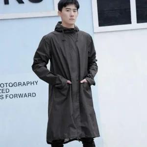 레인코트 메이레인 남녀공용 패커블 캠핑 비옷 블랙 (WFFXF3W)