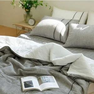 (국산) 대나무섬유 이불베게세트(SS/그레이) (WE8F597)