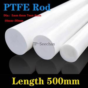 흰색 PTFE 막대 Soild 플라스틱 직경 5mm 6mm 7mm 8mm 10mm ~ 폴리 테트라 플루오로 에틸렌 라운드 바 환경