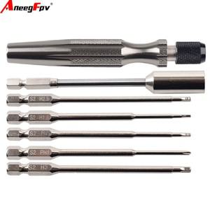 포켓 6-in-1 스크류드라이버 RC 도구 키트 헥스 소켓 렌치 세트 자동차 드론 비행기 수리용 PH1 헥사곤 박