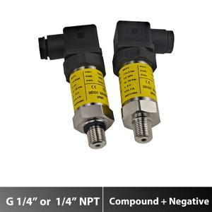 복합 음압 트랜스미터 4-20mA 0.5 4.5v 0 5v 10v 출력 -1 15 bar ~ 9 3 -100kpa Din43650A