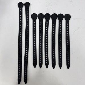 MSR 스노우슈즈 바인딩 교체 스트랩용 스트랩, 6x12 및 2x18 스트랩 포함, 데날리 에보 어센션 포지락 바인딩, 블랙