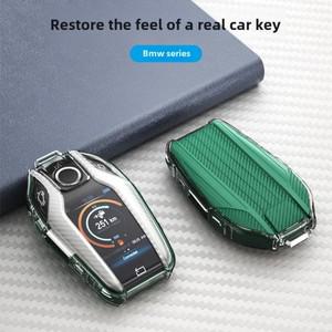 BMW 호환 7 시리즈 스마트 키 케이스 740 530 L6 GT 자동차 X3 LCD 화면 쉘은 BMW 호환 스마트 디자인에