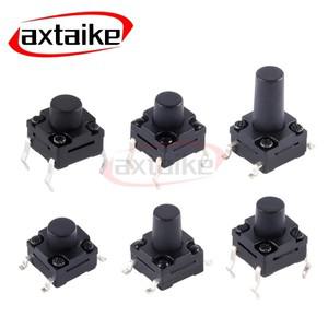 DIP SMD 4 핀 PCB 촉각 푸시 단추 스위치 방수 타입 마이크로 6x6x4.3/5/5 20PCs 6 × 6mm 5/6/6.5 7 8 9 1