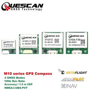 Quescan 10Hz M10 GPS 모듈 (컴퍼스 5883 Galileo GLONASS Beidou 포함) RC 비행기 FPV INAV BF APM PIX 컨
