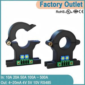 홀 전류 센서 트랜스듀서 AC DC 30A 50A 100A / 4~20mA 10V 5V 송신기 분리형