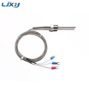 LJXH K 타입 PT100 800 ° C 고온 센서 나사산 NPT1/2 304 스테인리스 스틸 프로브 열전대 튜브 온도 조절