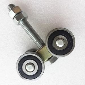 4개 금속 중량급 슬라이딩 도어 롤러 산업용 행잉 레일 휠 풀리 하중 400KG