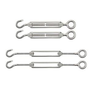 턴버클 L스퀘럴 304 스테인리스 스틸 훅 앤 아이 헤비 듀티 텐셔너 조절  쉐이드  하드웨어