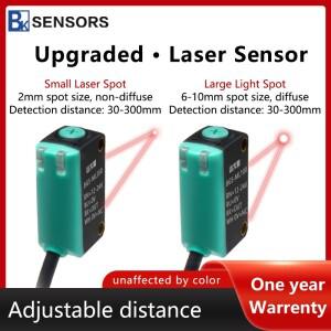 사각형 레이저 확산 반사 광전 스위치 센서 배경 방지 미니 소형 소형 점 2mm NO/NC 전환