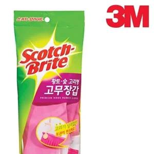 [3M]고품질 3M 황토 숯 고리형 고무장갑 중형 설겆이 설거지 식당 라텍스장갑 WFHPDD5