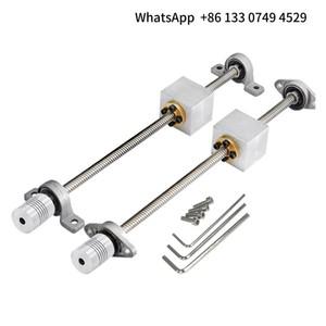 스크류 키트 선형 모션 슬라이드 테이블 베어링 강철 수직 수평 T8 너트 se-at 스테인레스 스틸 가이드 레