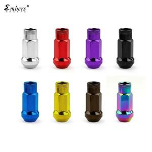 Embers 휠 너트 구운 블루 블랙 퍼플 레드 실버 허브 12x1.5