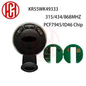 BMW 호환 미니 소형 쿠퍼용 3버튼 스마트 리모컨 자동차 키 Cas3 시스템 Fob 868mhz 315mhz 433mhz KR55WK4