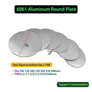 맞춤형 크기 6061 알루미늄 디스크 레이저  서비스 0.5mm8mm 두께 100-400mm 직경