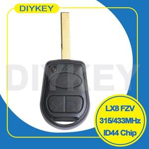랜드로버 호환 L322 보그 HSE 2002-2008용 DIYKEY FCC ID LX8FZV 스마트 315MHz 433MHz 3버튼 리모컨 ID44
